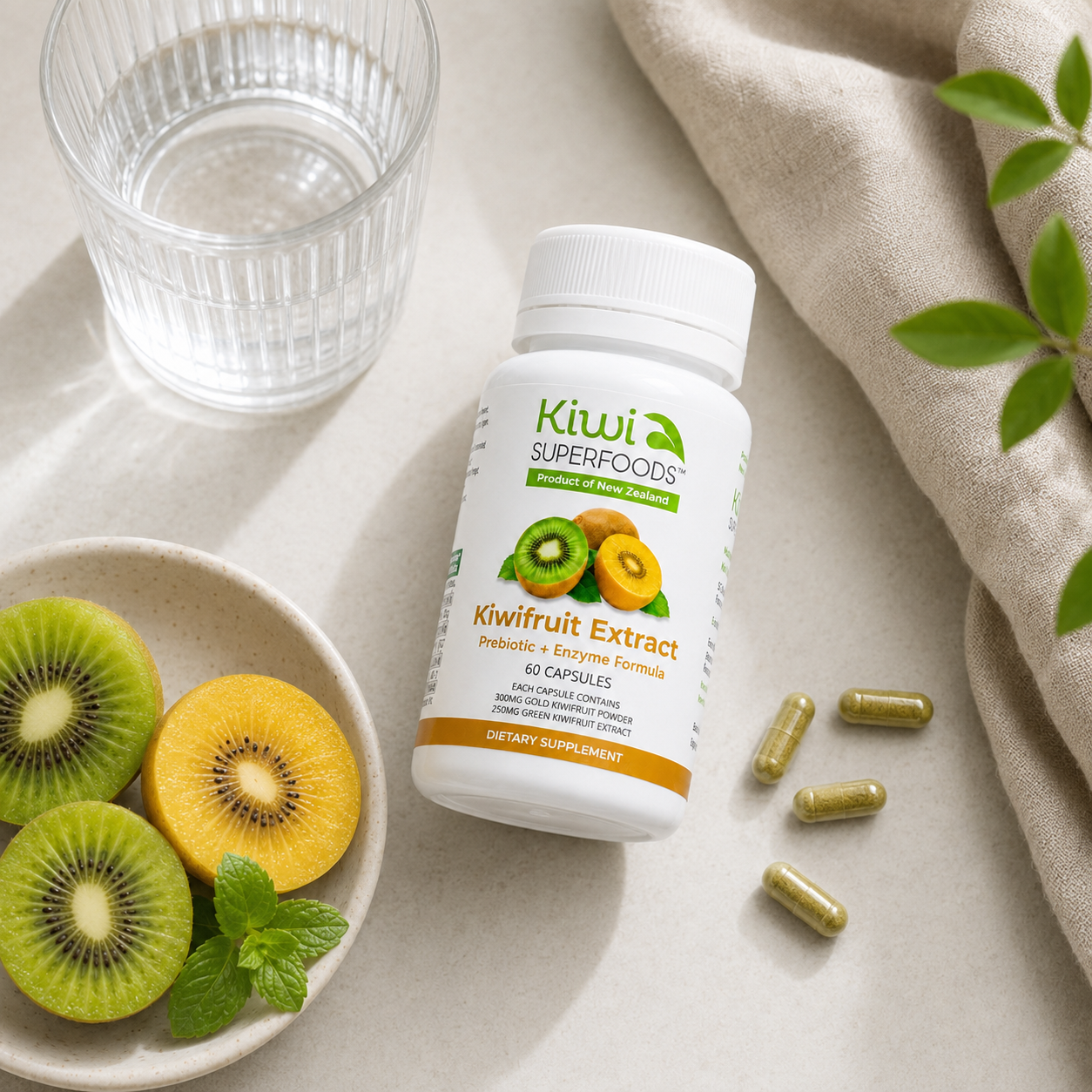 Kiwifruit Extract | Prebiotic + Enzyme Formula | Kiwi Superfoods